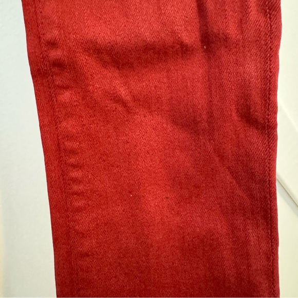 Citizens of Humanity Rocket Slick Coated High Rise Skinny Jeans Red Sz 26 - Picture 7 of 15